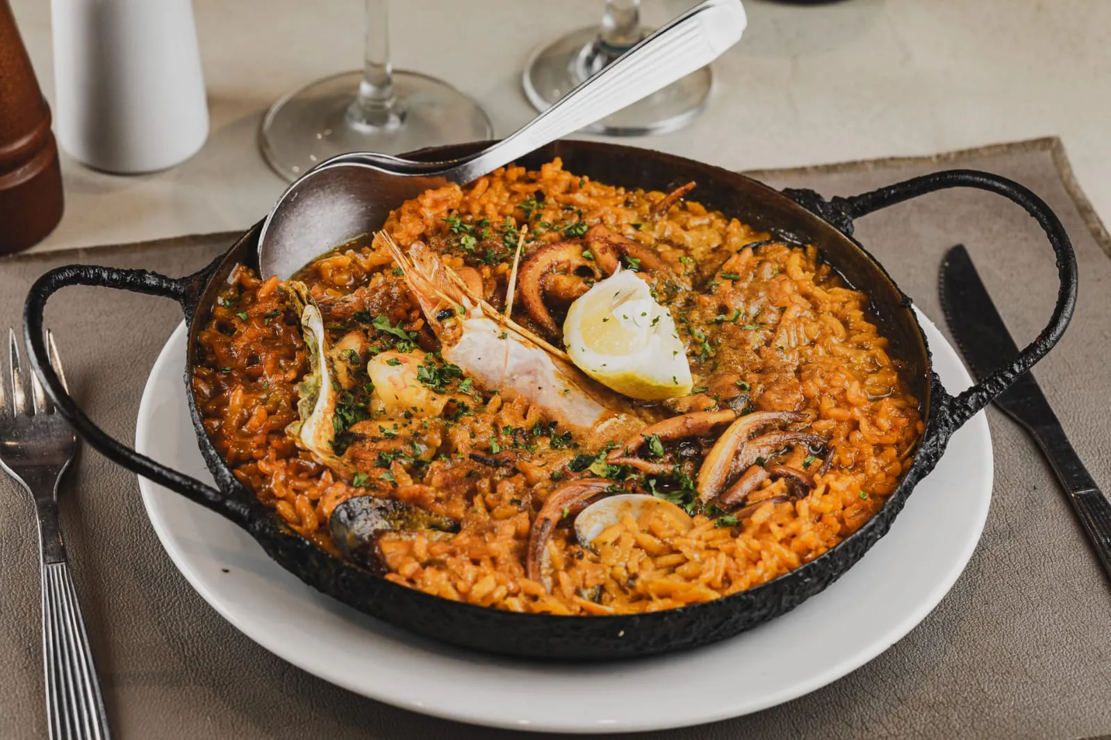 Paella de mariscos